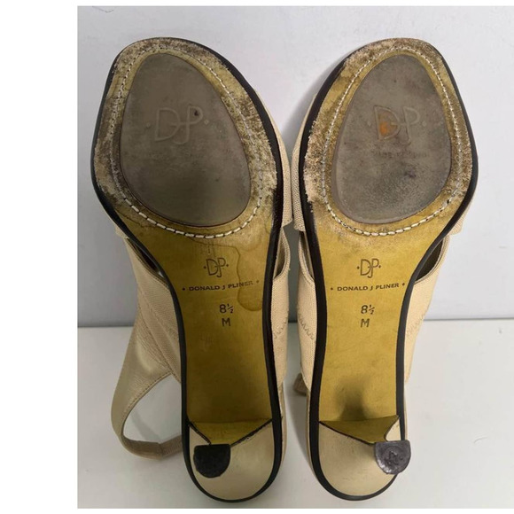 Donald J Pliner Jam Tan Slingback Heel Sandals 8.5 M - Picture 4 of 6